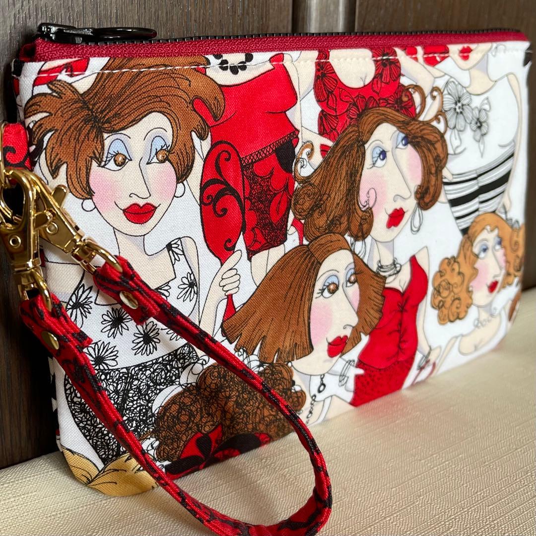 ♡20㎝ファスナーポーチ♡ハンドメイド　ロラライハリス