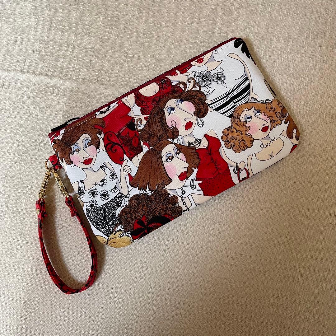 ♡20㎝ファスナーポーチ♡ハンドメイド　ロラライハリス