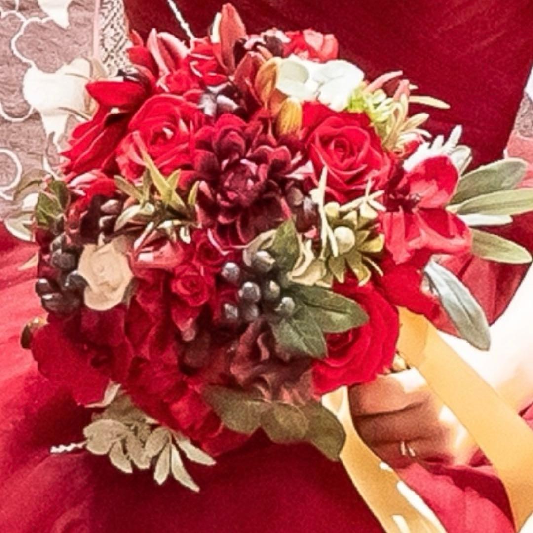 アーティシャルフラワー　ブーケ、ブートニア