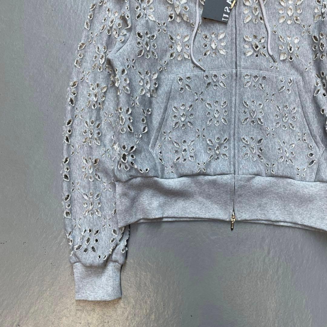 トップス MASU 24AW FLOWER HOLE ZIP-UP SWEAT 50