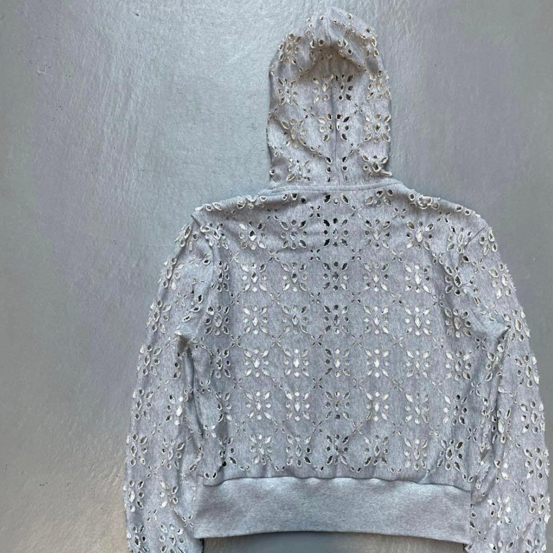 トップス MASU 24AW FLOWER HOLE ZIP-UP SWEAT 50