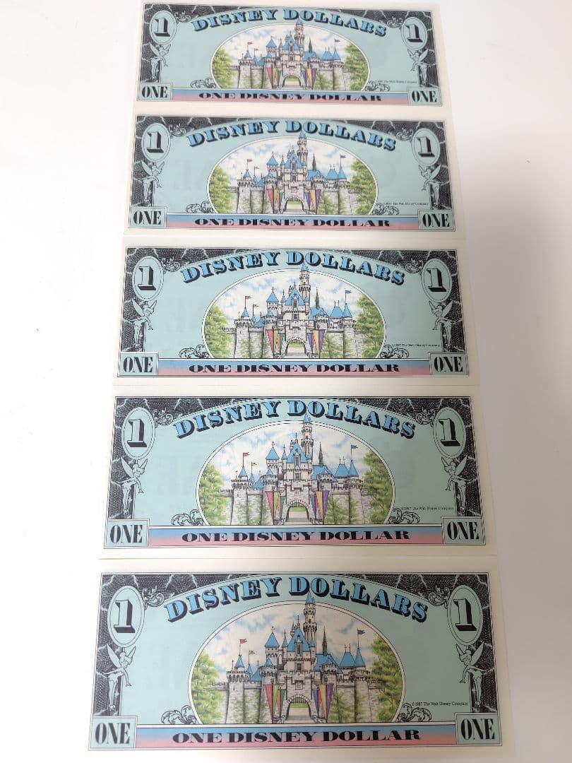 レア 1987年 DisneyDollars カリフォルニア A 美術品・アンティーク