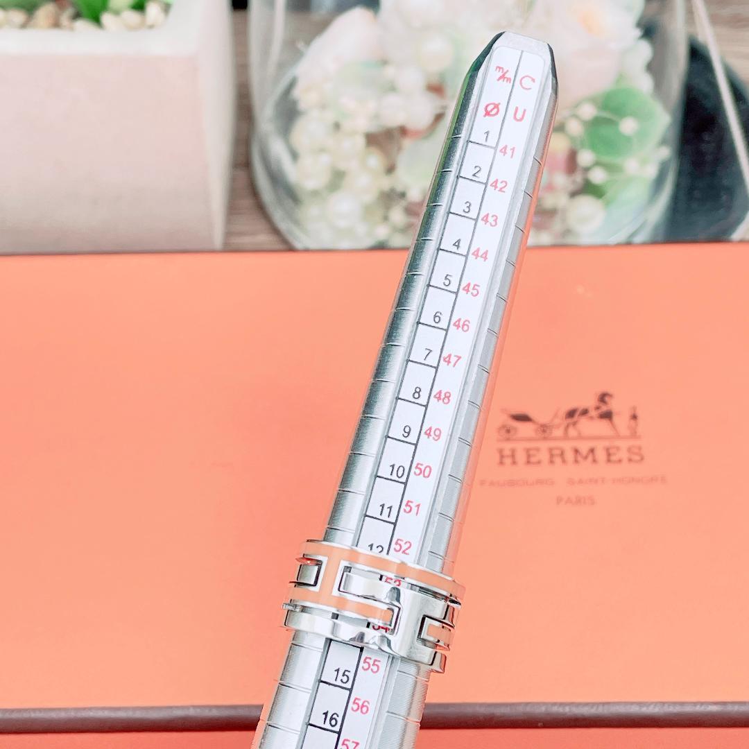 ◇エルメス◇新品仕上済 ムーヴ ムーブアッシュ リング オレンジ 13号 7.7