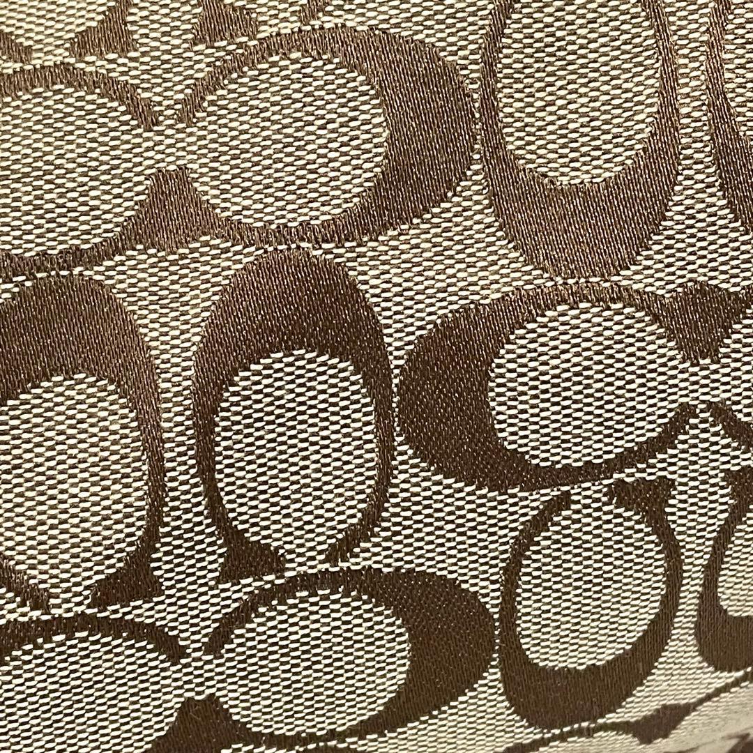 美品 コーチ ショルダーバッグ ソーホー F17403 シグネチャー キャンバス