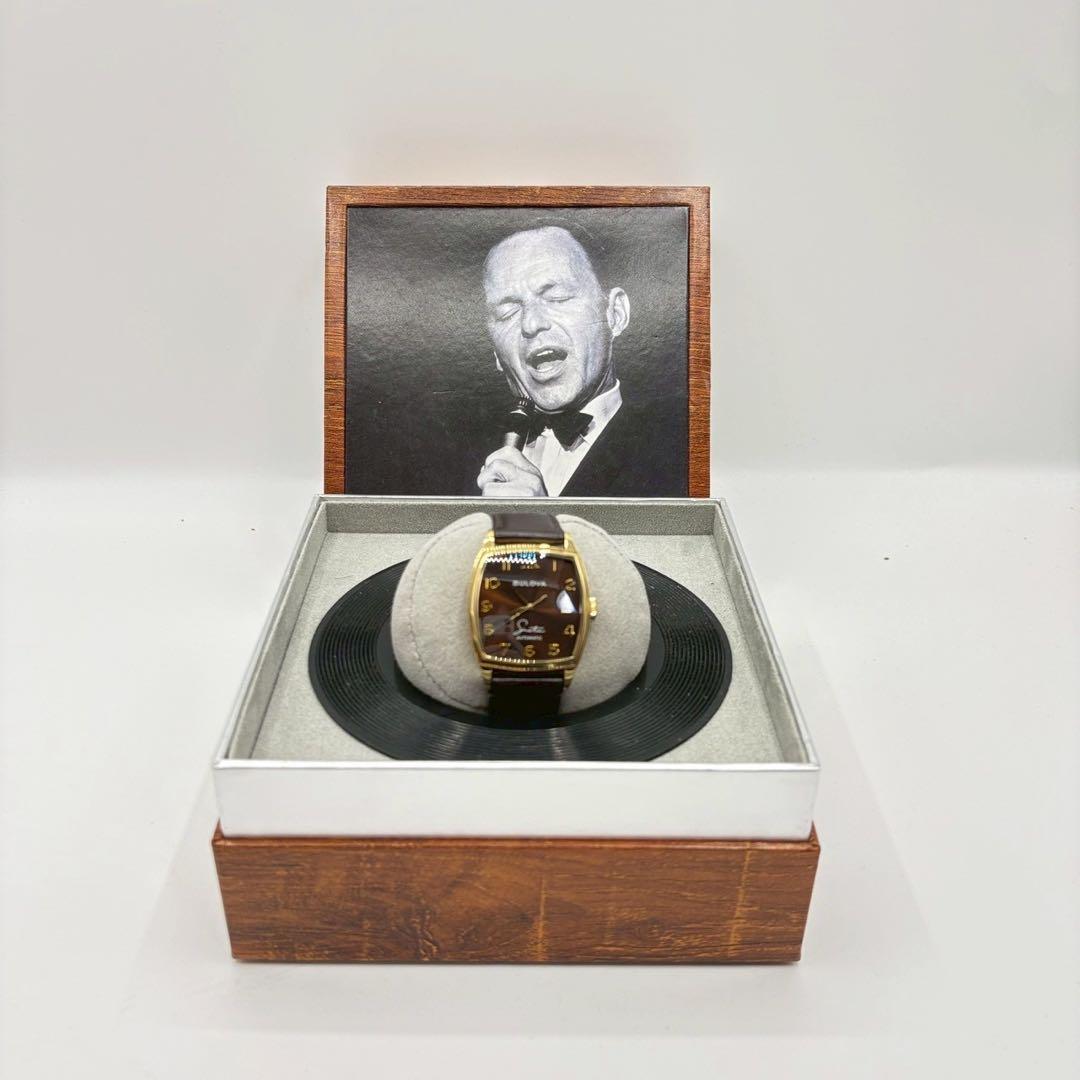 【限定品】BULOVA フランク・シナトラ トノー型 腕時計 専用BOX付き