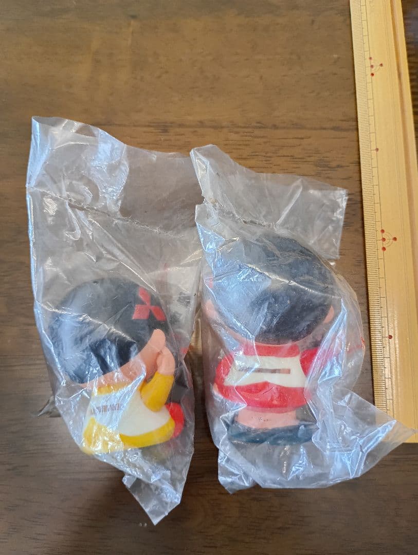 昭和レトロ 三菱電機 メル子ちゃん ソフビ 貯金箱 2個セット