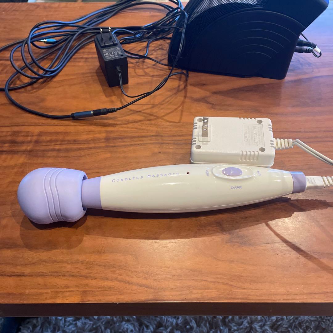 ミライスピーカーに電動肩叩きをお付けして