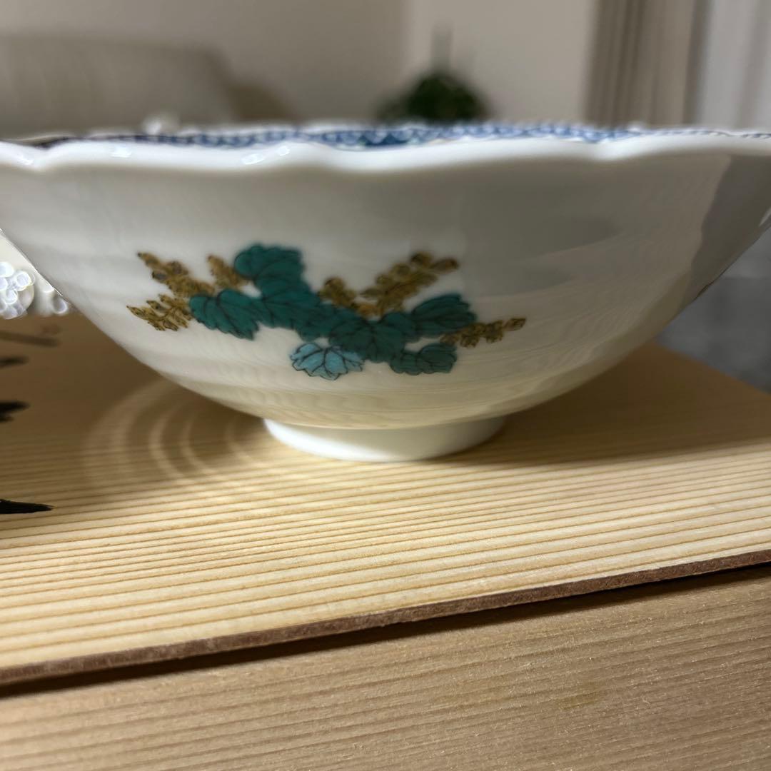 新品未使用　九谷焼　暁堂　ペア中鉢