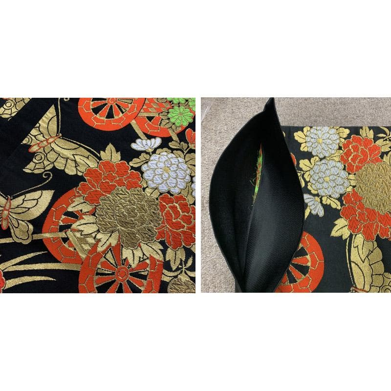 511ag17■七五三 七歳 女児 着物&帯 染分け 絞り染 菊 菖蒲■美品