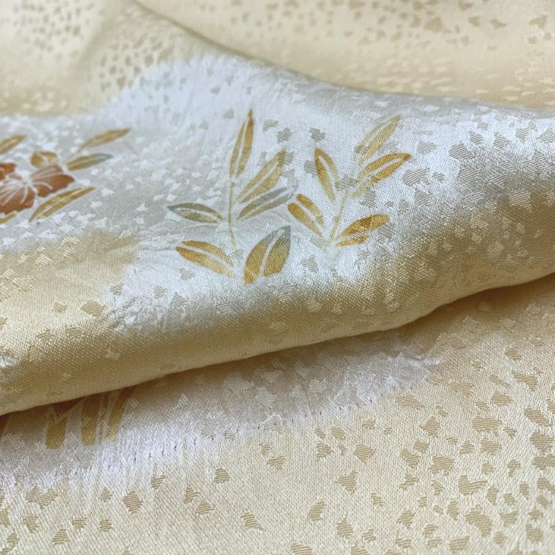 511ag17■七五三 七歳 女児 着物&帯 染分け 絞り染 菊 菖蒲■美品