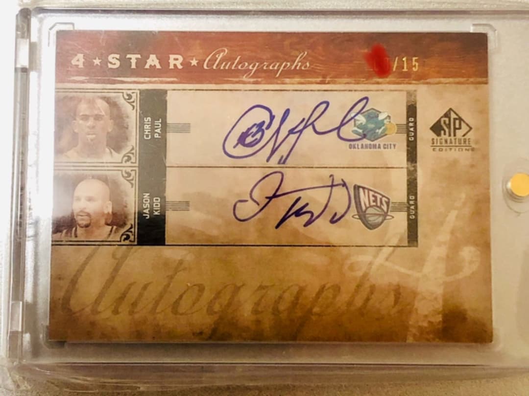 15枚限定 Nash Kidd Paul Billups 4人 サイン　NBA