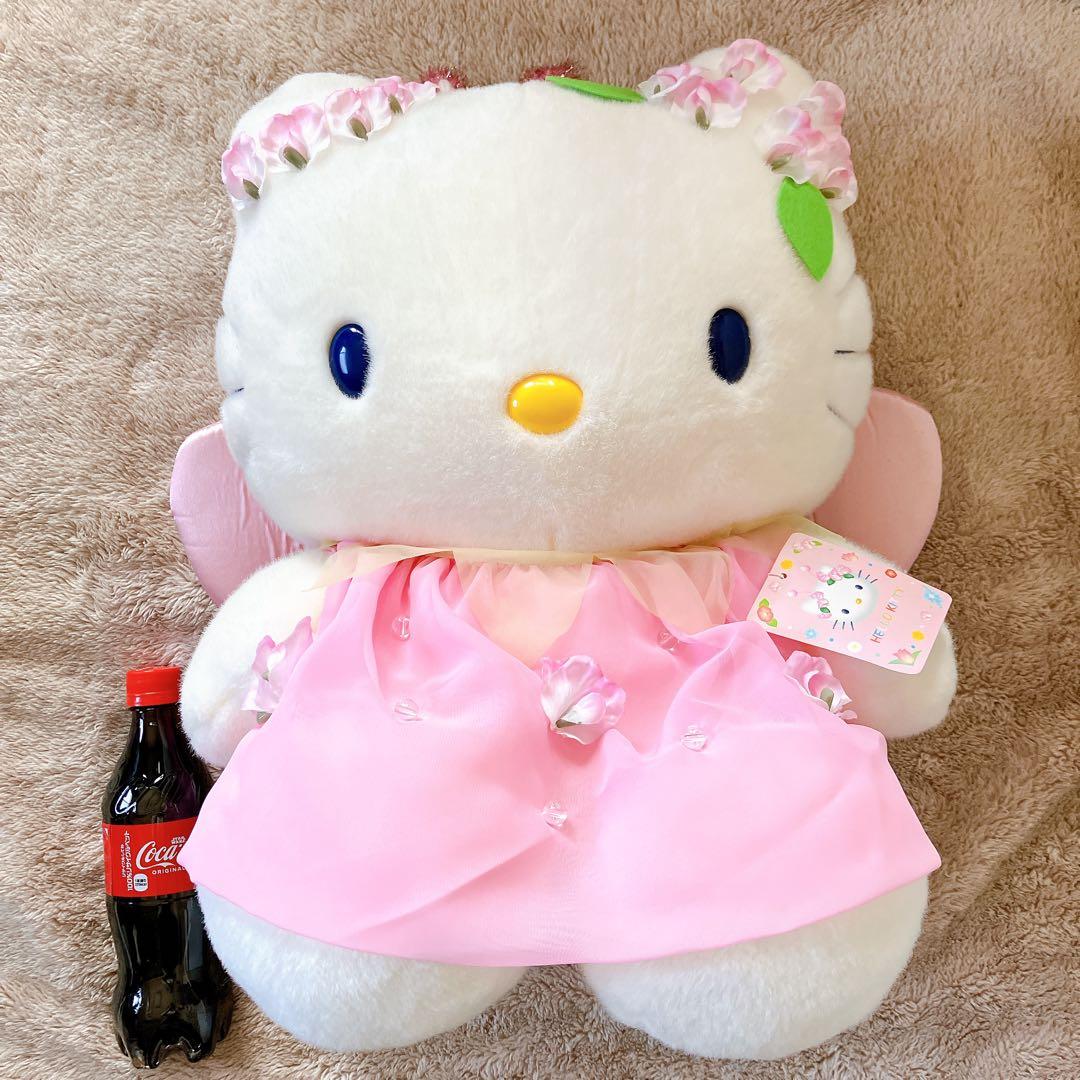 ハローキティ★フラワーフェアリー★スイトピー★特大LLサイズ★ぬいぐるみ★ピンク