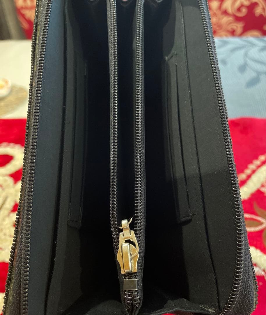 ビーズ刺繍 花柄 長財布