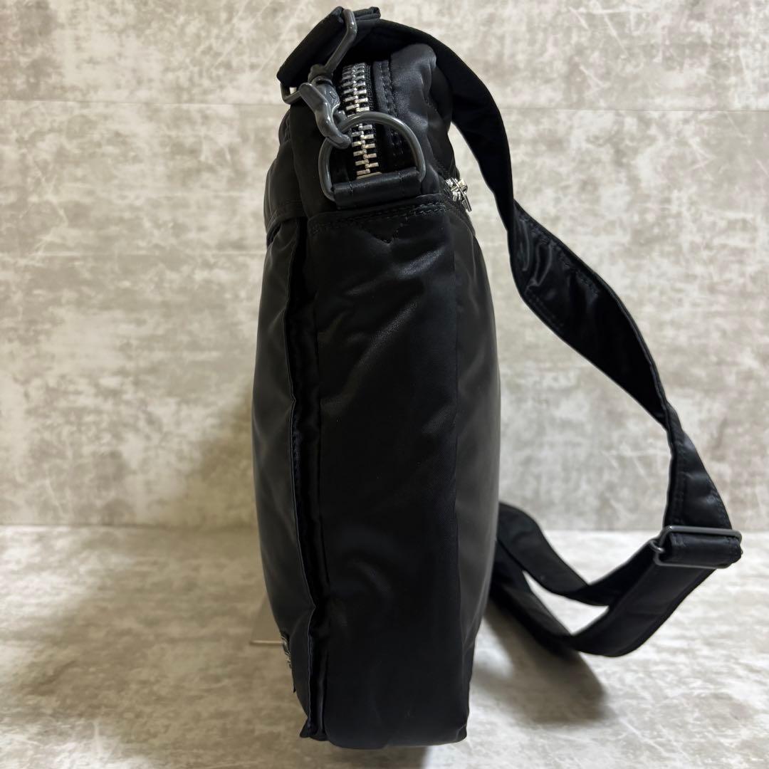 H208 美品✨ポーター　タンカー　ビジネスバッグ　2way ブラック　大容量