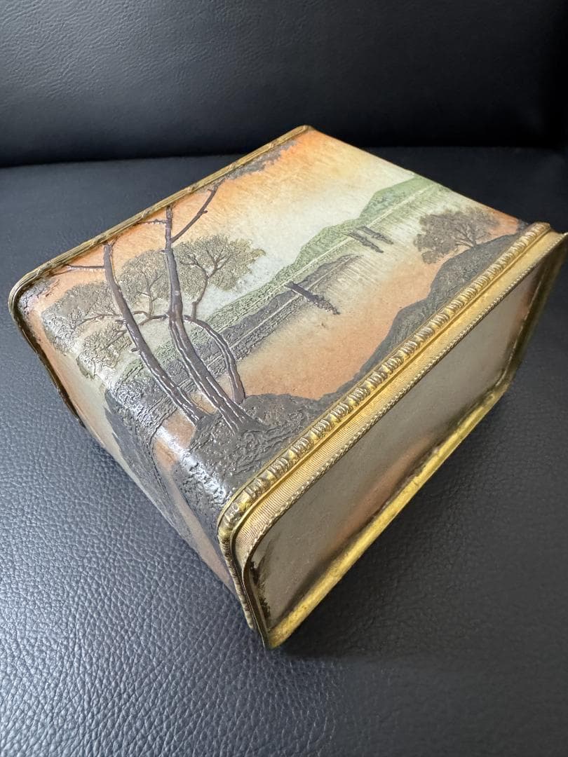 工芸品】ルグラ Legras フラワーベース 「湖畔」 工芸品】ルグラ