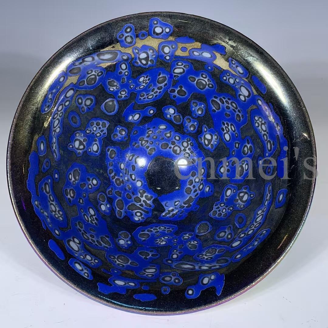 中国古美術・宋建窯風 七彩天目茶碗／虹彩盞・置物・陶器・茶道具・文房具・賞物