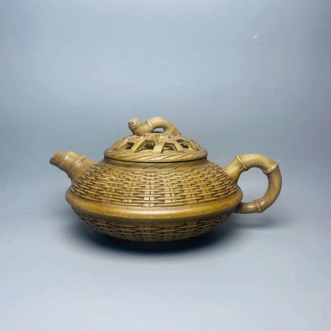 茶道具 備前焼 窯変煎茶器 吉延英秀 火襷宝瓶 共箱 未使用美品 旧家