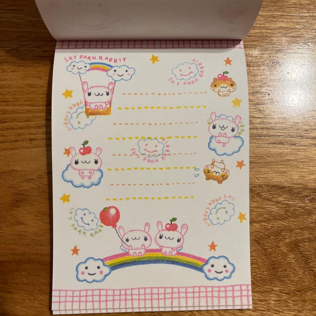 平成レトロメモ帳　スカイパークラビット　うさぎ