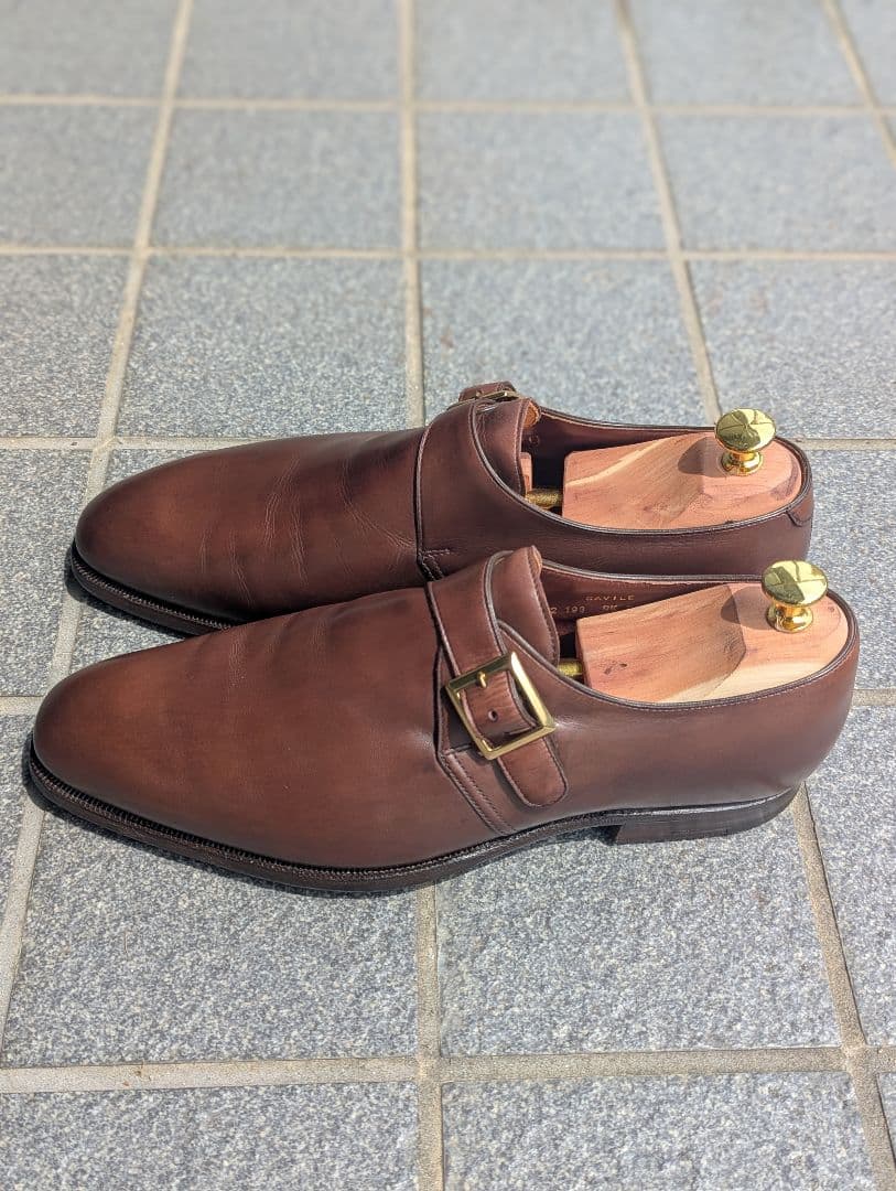 クロケット&ジョーンズ　サヴィル　8.5E　ダークブラウンアンティーク　337