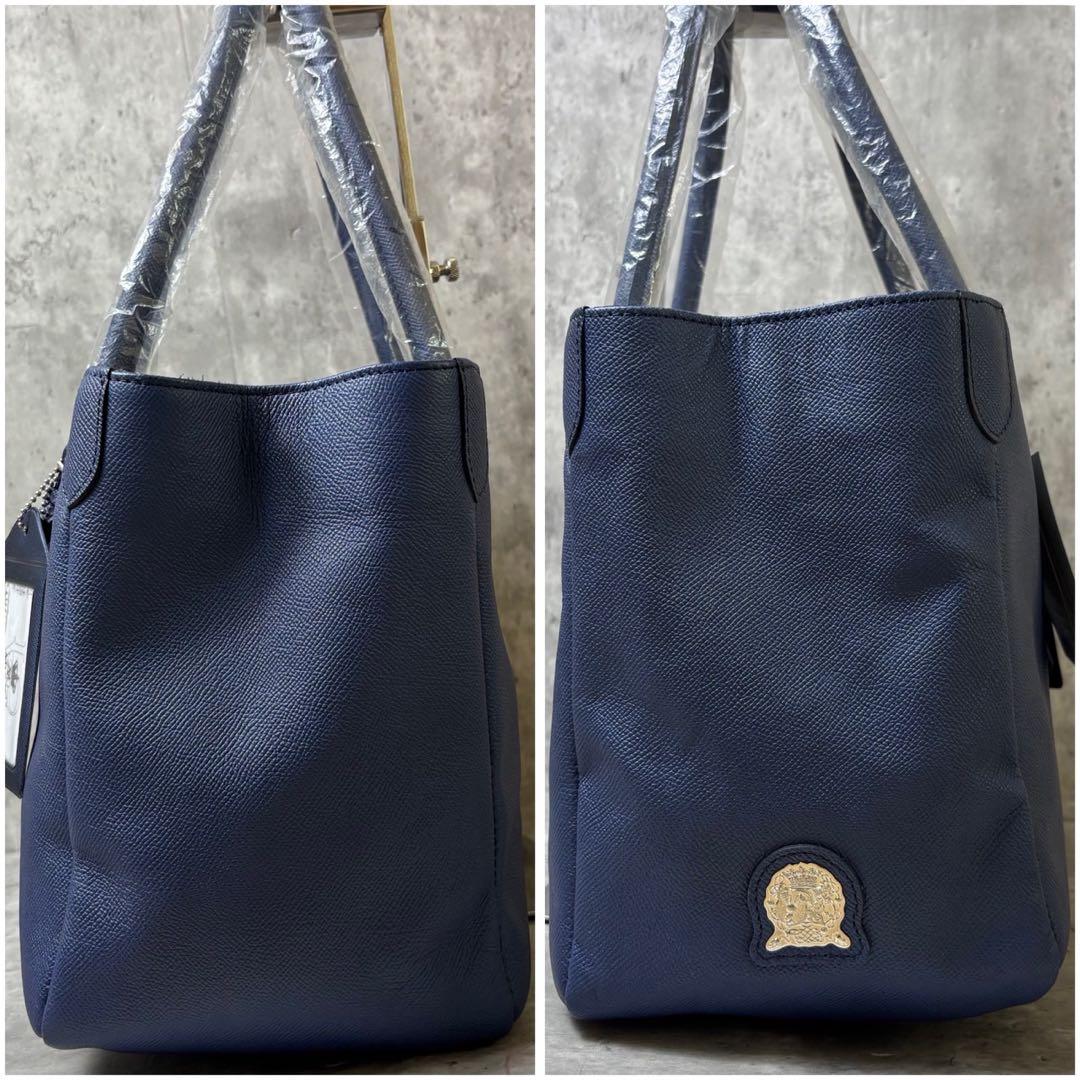 未使用 ADMJ エーディーエムジェイ シュリンクレザー トートバッグ