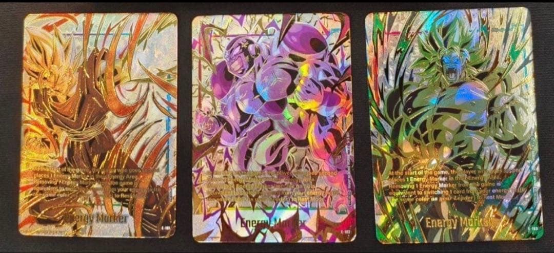 チャンピオンシップエナジーマーカー 未開封3枚(ベジット、フリーザ、ブロリー) エナジーマーカー ベジット フリーザ ブロリー 未開封 チャンピオン