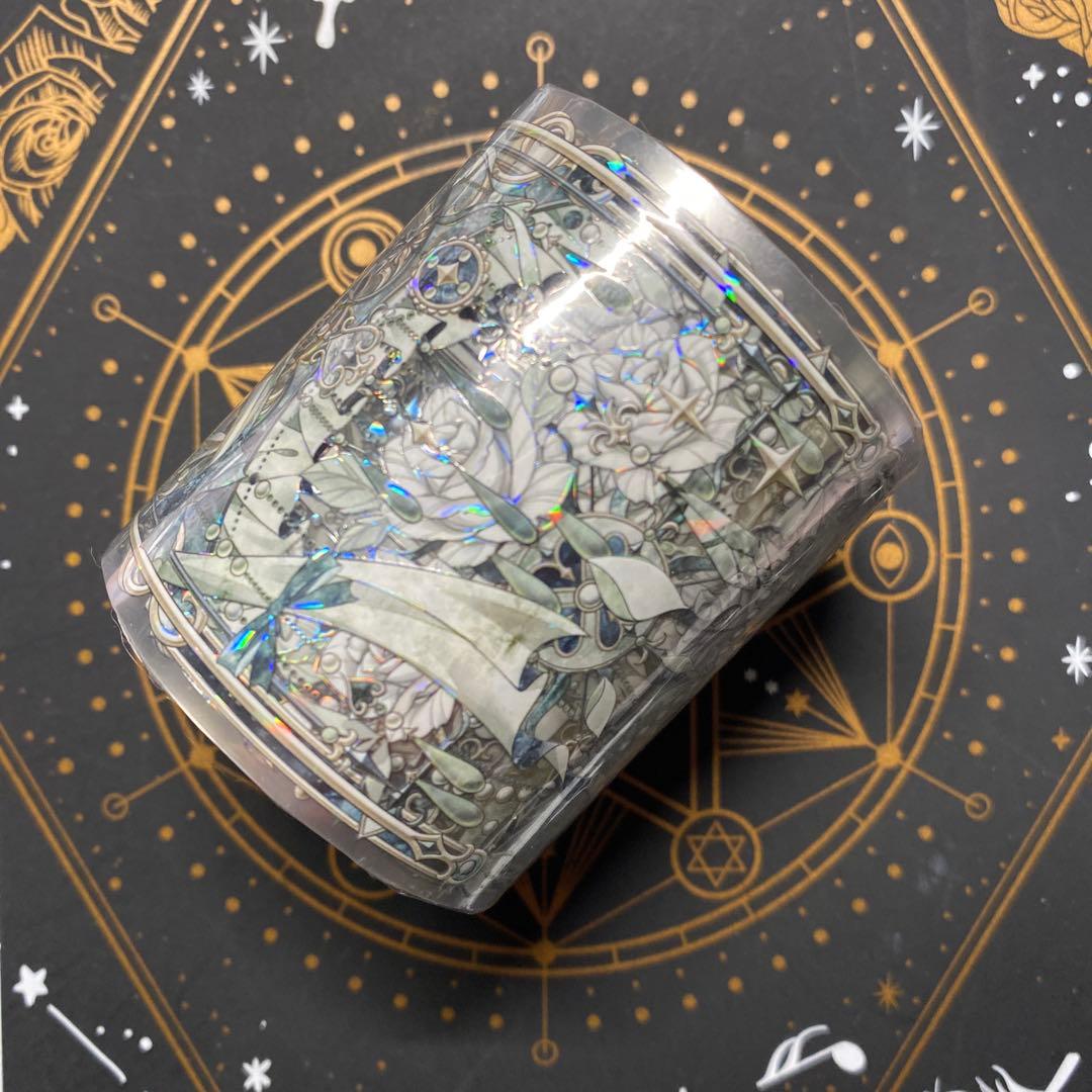 H】海外 10m巻 貝殻光マスキングテープ 人物系/装飾系/背景系