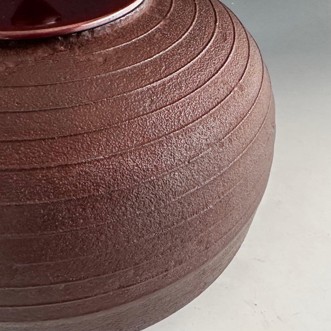 茶道具 平丸 筋入釜 高橋敬典 共箱 鋳物 山形 茶会 稽古 茶釜 茶の湯