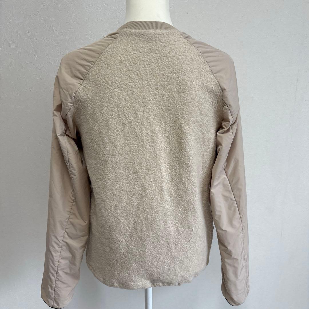 WAAC ウール ボア 異素材ドッキング プルオーバー 暖かい ワック 中綿