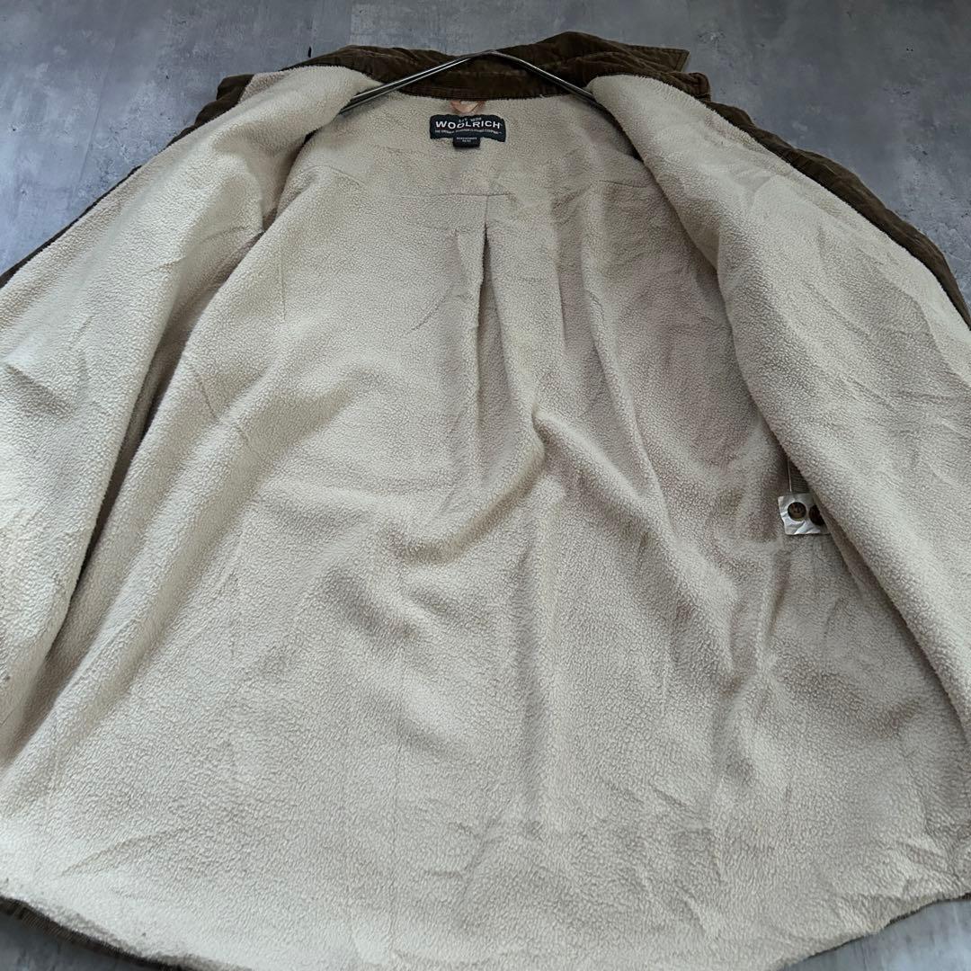 00s Woolrich コーデュロイ 裏フリース シャツジャケット ゆるだぼ