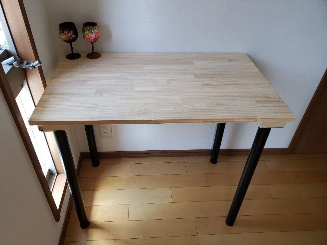 E*M様 90✕54 パソコンテーブル ジャコビーン　無垢材　無塗装　天然