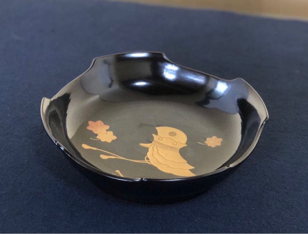 灰皿木製漆器金蒔絵