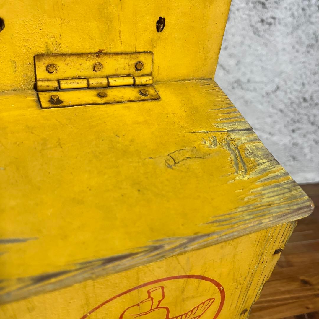 昭和レトロ】森永 ホモ牛乳 木製配達箱 ビンテージ牛乳箱 昔懐かし