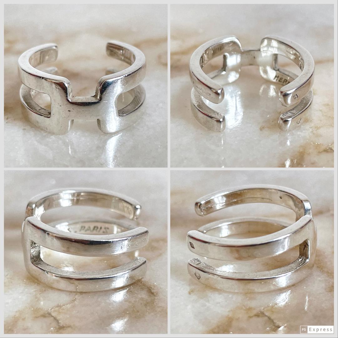 7075 激レア☆ HERMES エルメス ヴィンテージ シルバーリング 指輪