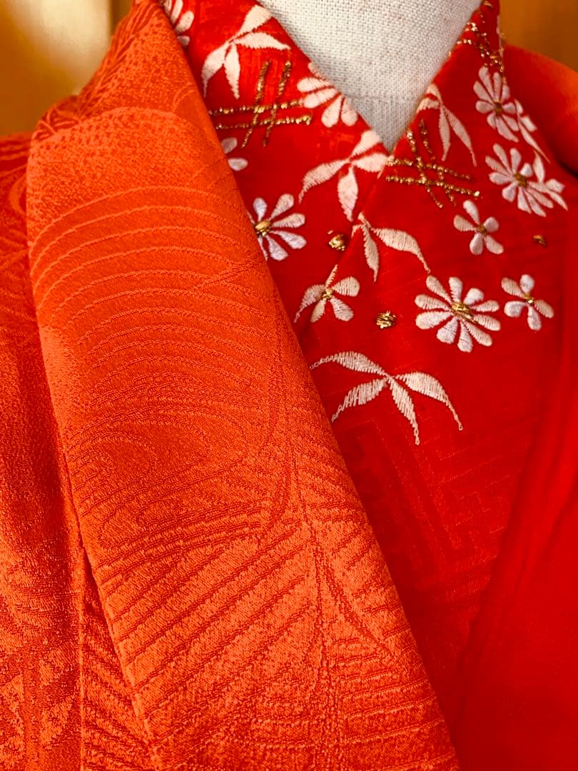 七五三　7歳の女の子のお振袖コーディネート　ハーフ成人式や卒業式にも　色無地