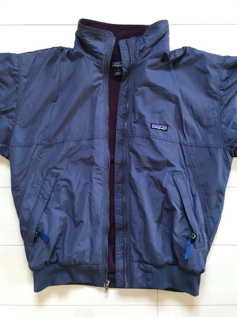 Patagonia 92年製 シェルドシンチラジャケット Mサイズ 紺 希少