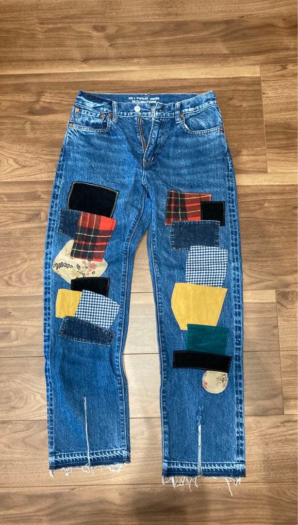 GO TO HOLLYWOOD パッチワークデニム Work Denim Unique-shape Pants