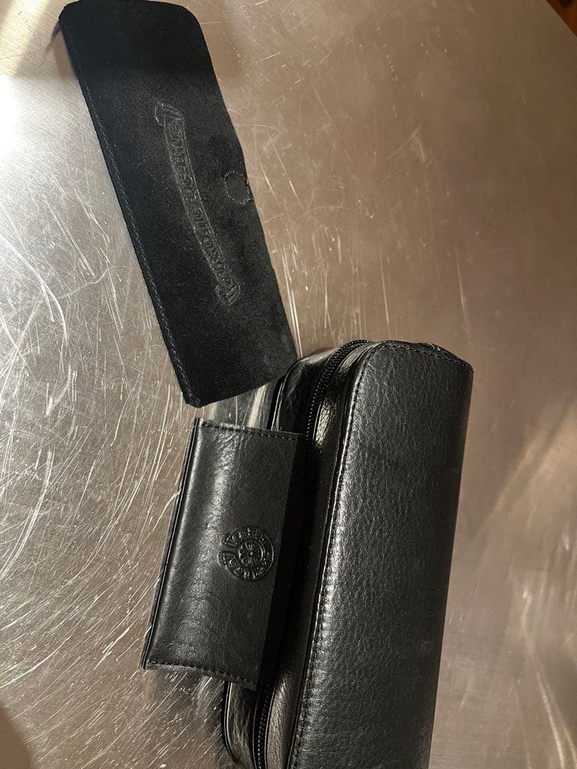 CHROME HEARTS メガネケース/眼鏡ケース/ダガージップ　美品