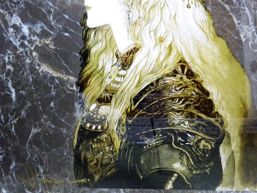 天野喜孝 #大理石 #肖像 #吸血鬼ハンターD #共箱 #アールビバン保証書