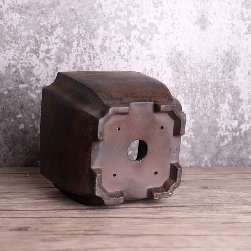 宜興紫砂鉢 四方抽角鉢 盆栽鉢 植木鉢 小品盆栽鉢 大品盆栽