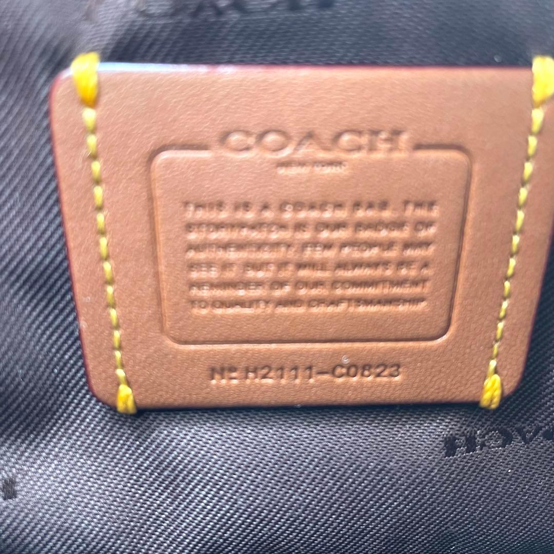 【極美品】コーチ　ウィロウ　カメラバッグ　ターンロック　レザー　ブラック