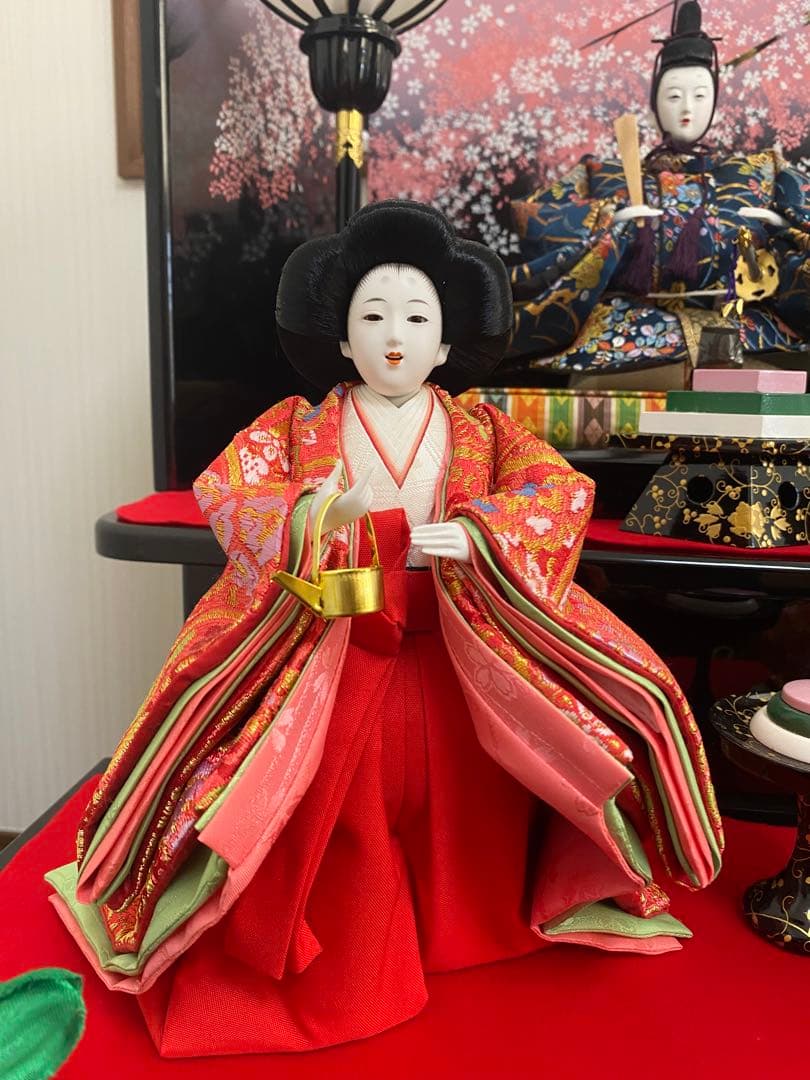 まこちゃん様【送料込・国産】お雛様　5人飾　東玉　王朝物語　春陽　【地域限定】