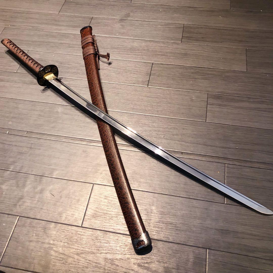 高級模造刀　刀　樋入り刀身　優波紋　本格居合刀