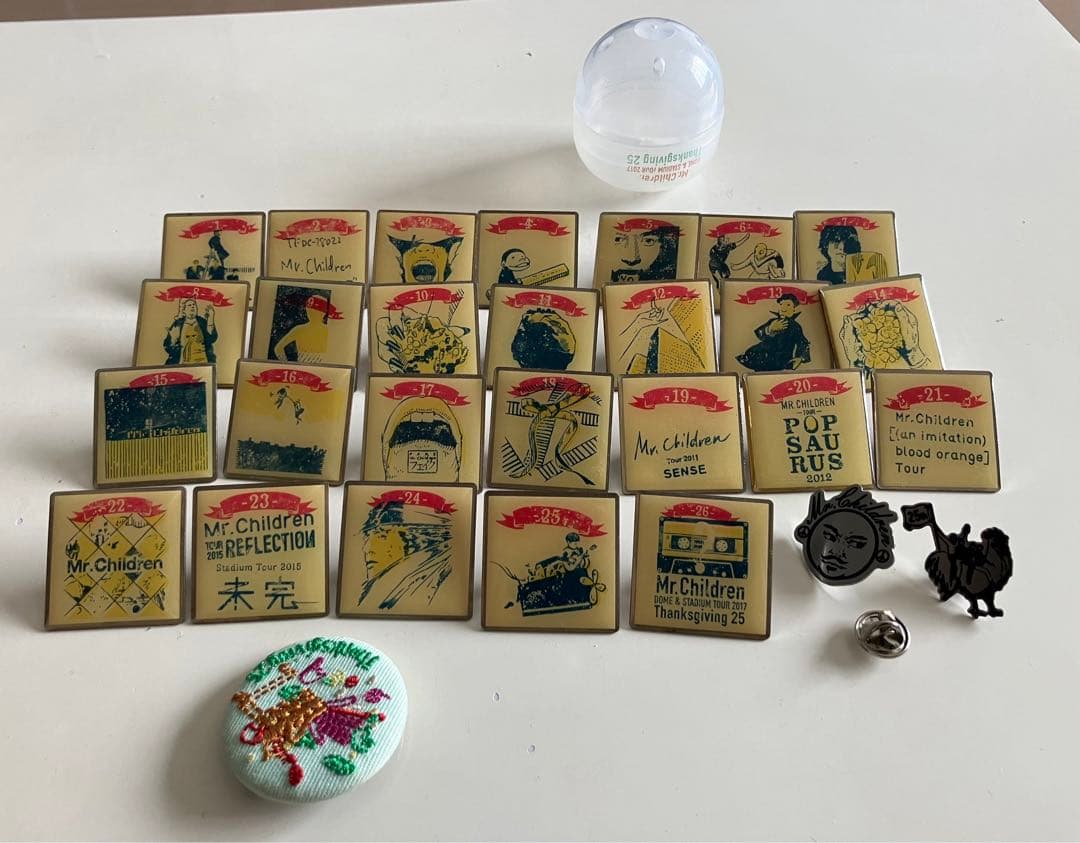 Mr.Children みすちる 25th記念ガチャバッジ コンプリート