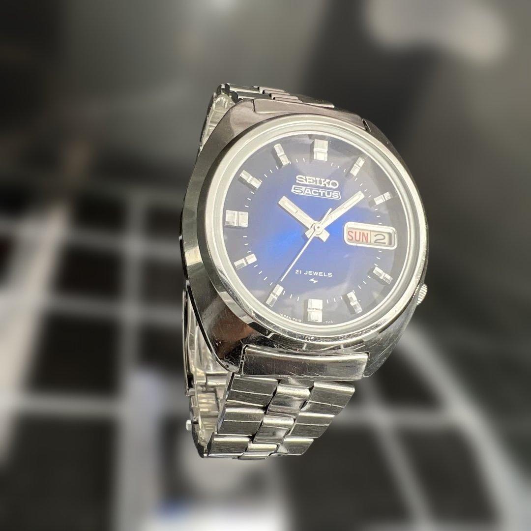 S01 SEIKO セイコー ファイブ アクタス 1975年製 メタリックブルー