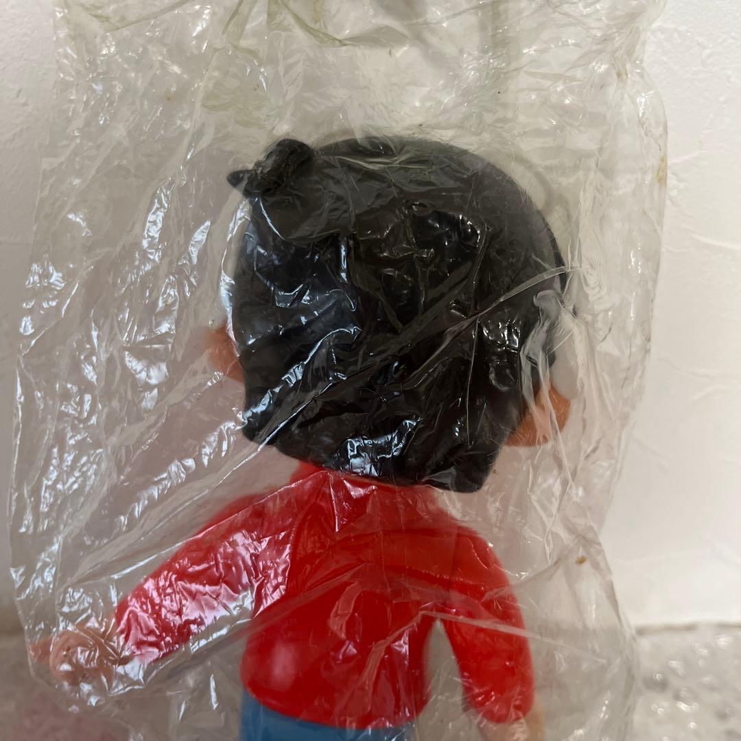 ⚠️デッドストック　ど根性ガエル　ひろし　ソフビ　昭和レトロ　当時物