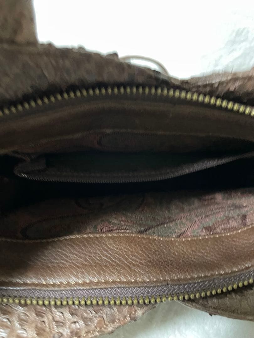 Ibiza イビザ　ヘビ革 ショルダー バンドバック　2way ブラウン