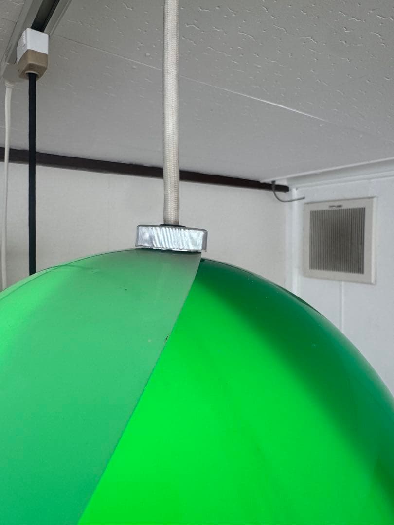 西*菜様 チューリップライト グリーン 昭和レトロ 照明 ペンダント