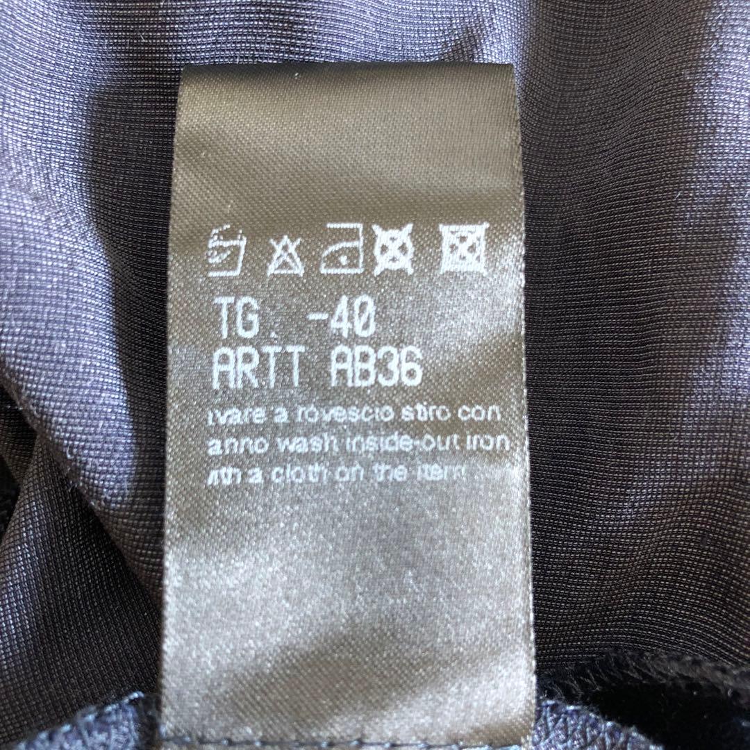 エルマンノシェルヴィーノ】 ネイビー ロングドレス ベルベット