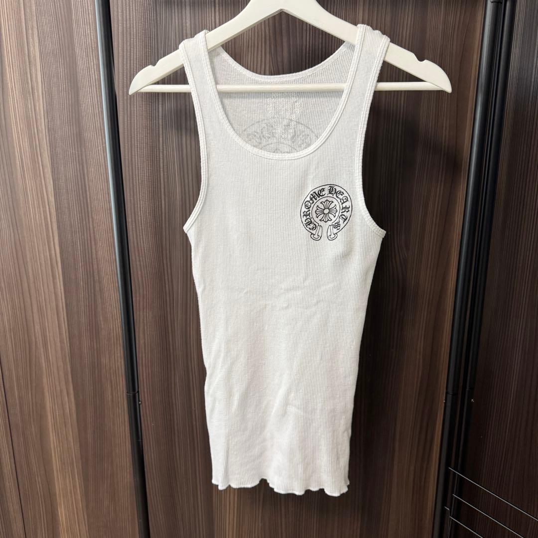 美品 クロムハーツ タンクトップ ホワイト Sサイズ ChromeHearts