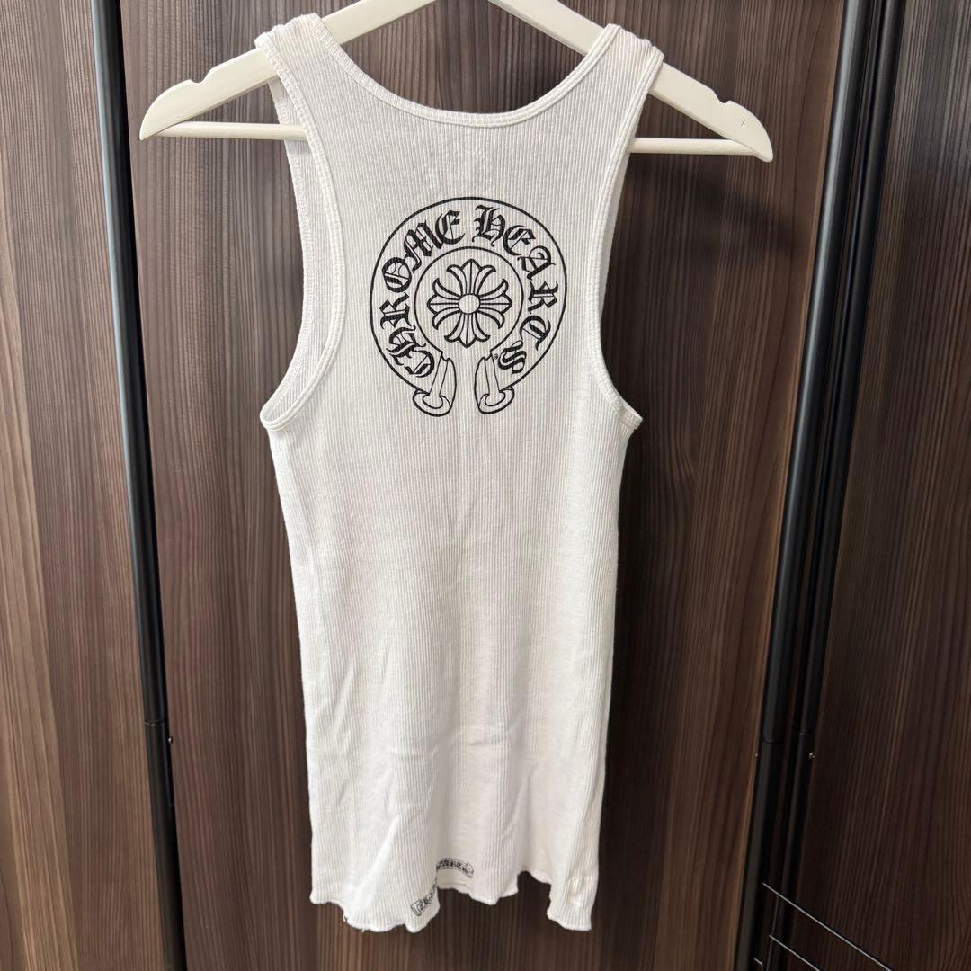 美品 クロムハーツ タンクトップ ホワイト Sサイズ ChromeHearts